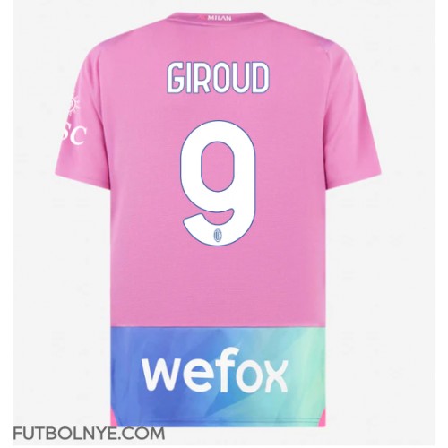 Camiseta AC Milan Olivier Giroud #9 Tercera Equipación 2023-24 manga corta